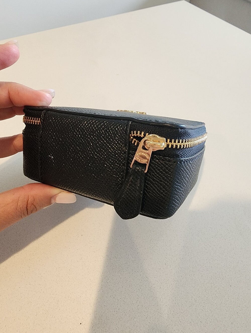 Coach Black Leather Travel Jewelry Case - Picture 4 of 8